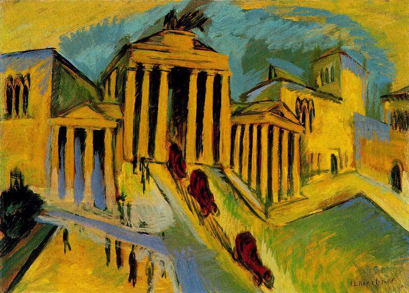 Ernst Ludwig Kirchner Brandenburger Tor Germany oil painting art